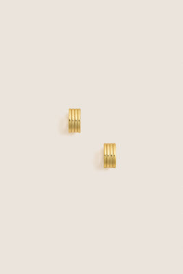 Gold Infinity Huggie Earrings | Tuckernuck (US)