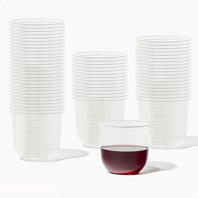 TOSSWARE NATURAL Arc - Plant Based Cups 12 oz - Plastic Alternative Cups for Parties, Bachelorett... | Amazon (US)