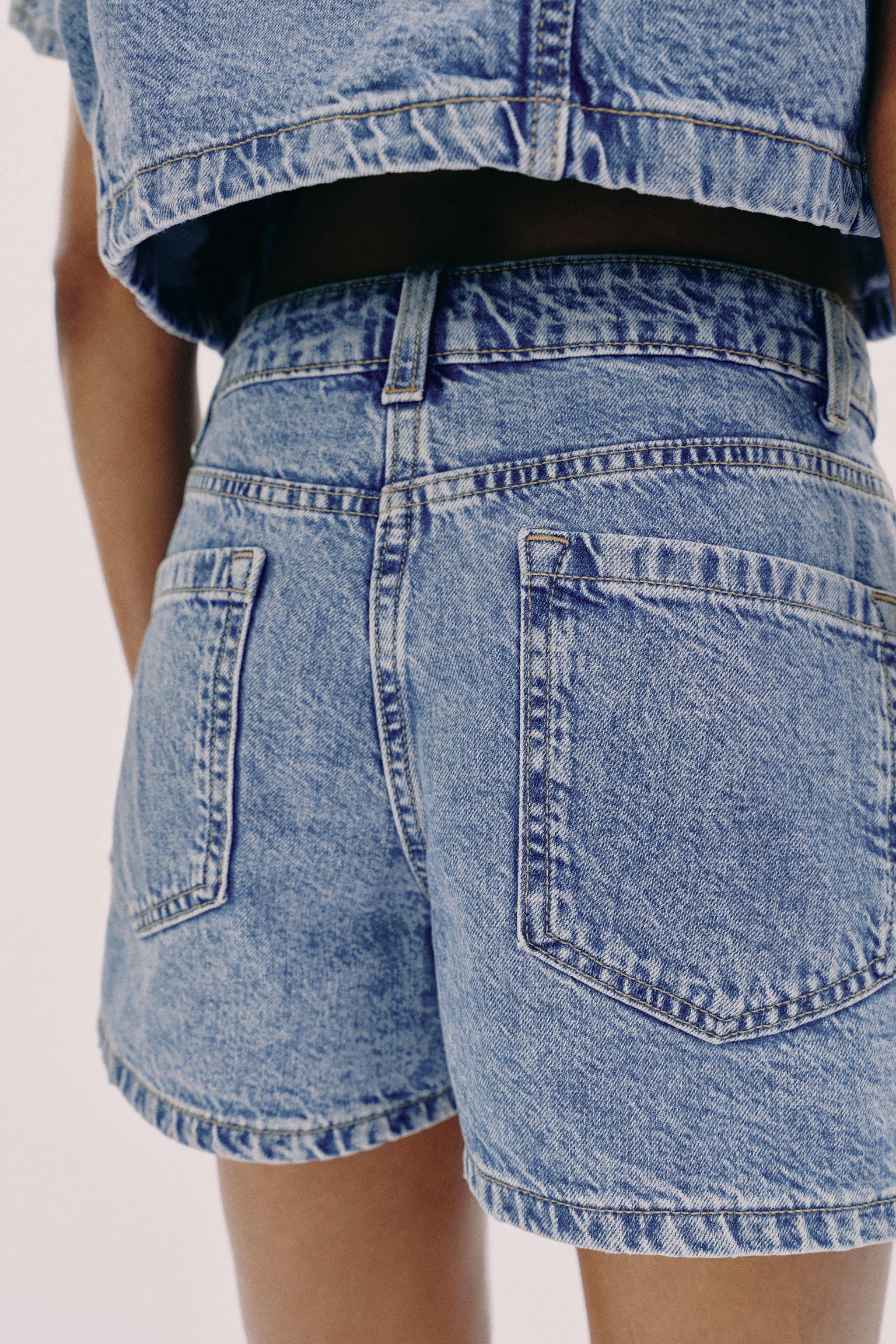 Z1975 WRAP DENIM SKORT | Zara UK