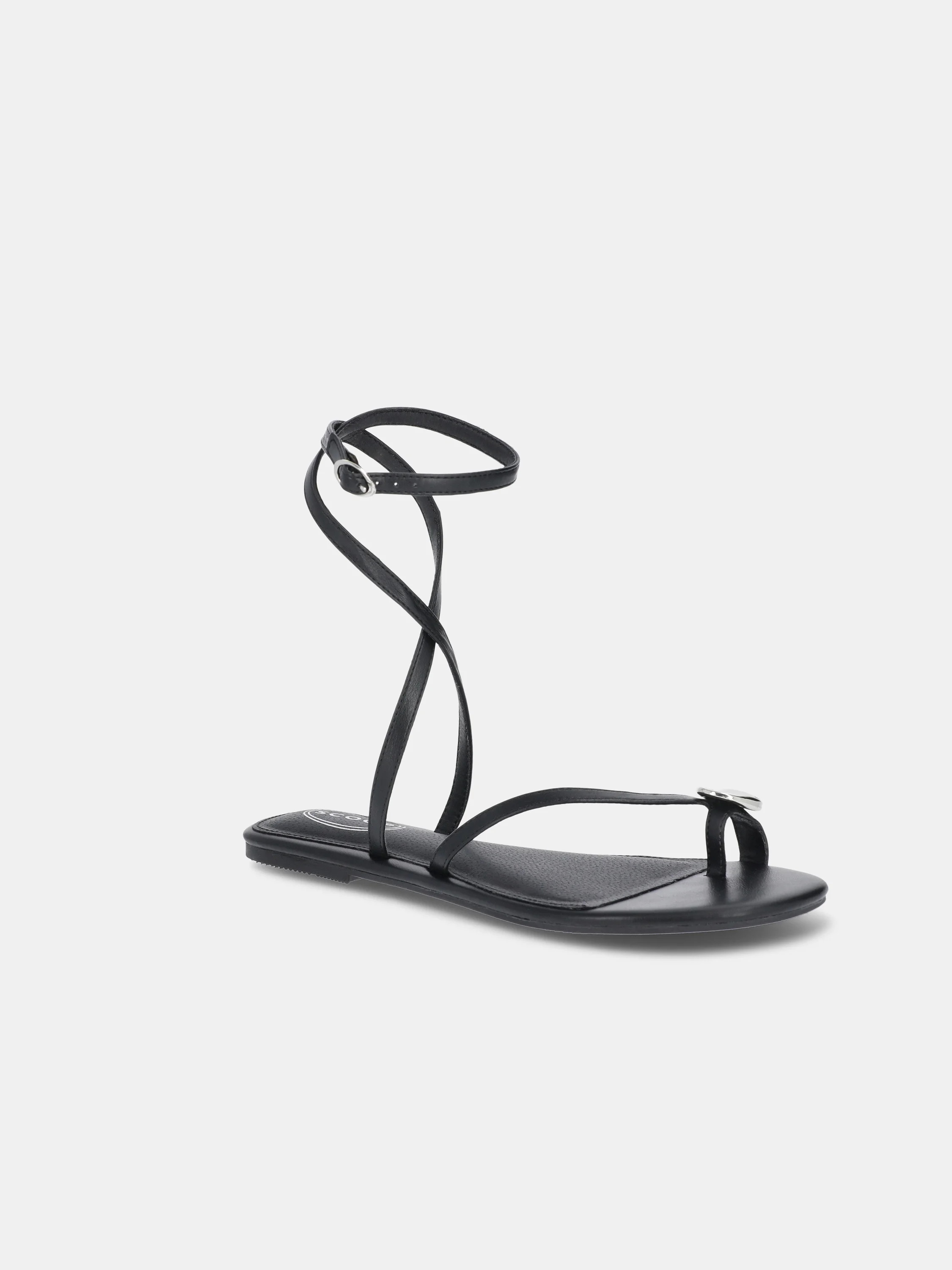 Scoop Women's Flat Strappy Sandals with Adjustable Strap | Walmart (US)