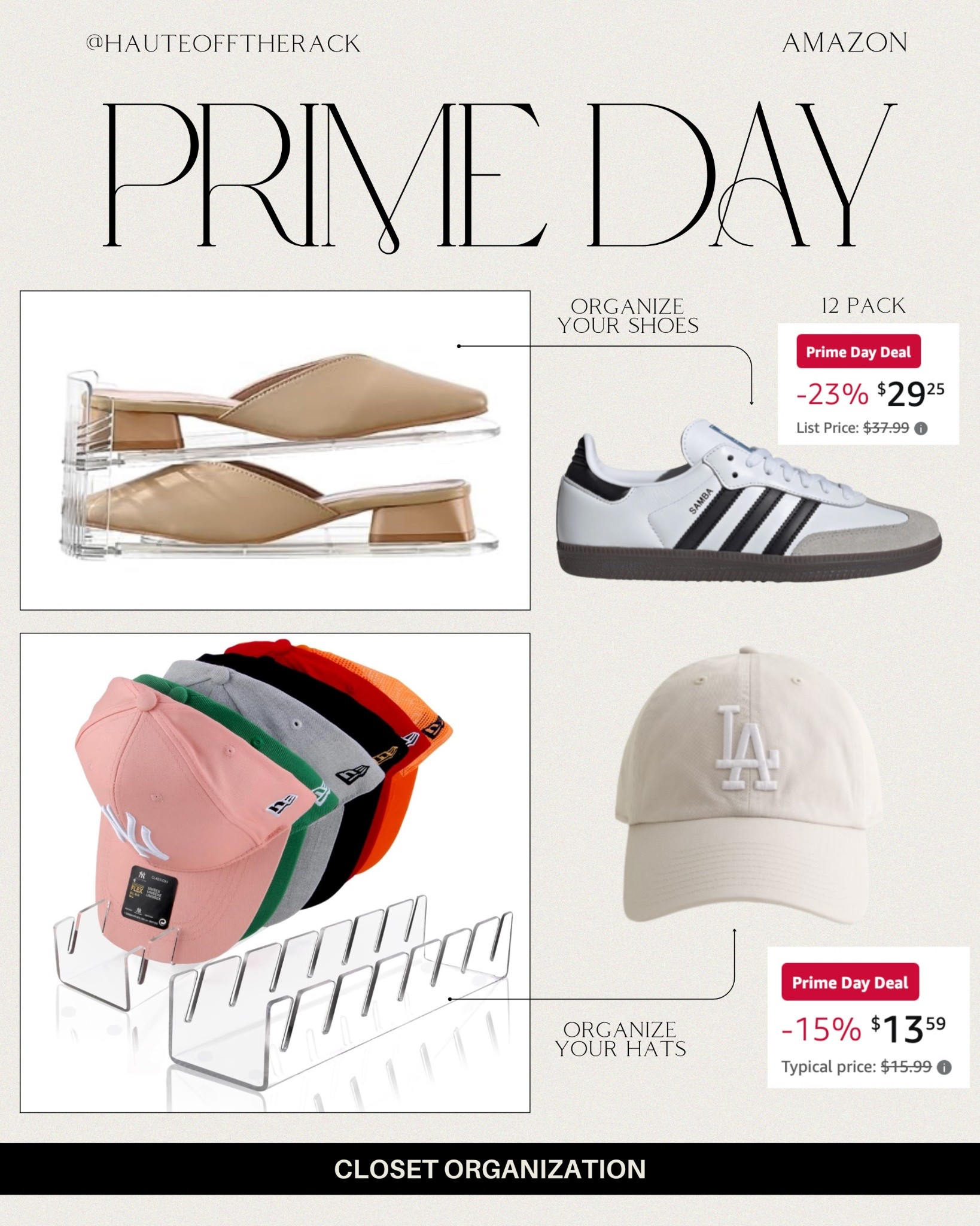 Shop these shoe organizers on sale for Amazon prime day! The best way to create more space in your closet. 

#amazonprime #primeday #organization


#LTKSaleAlert #LTKHome