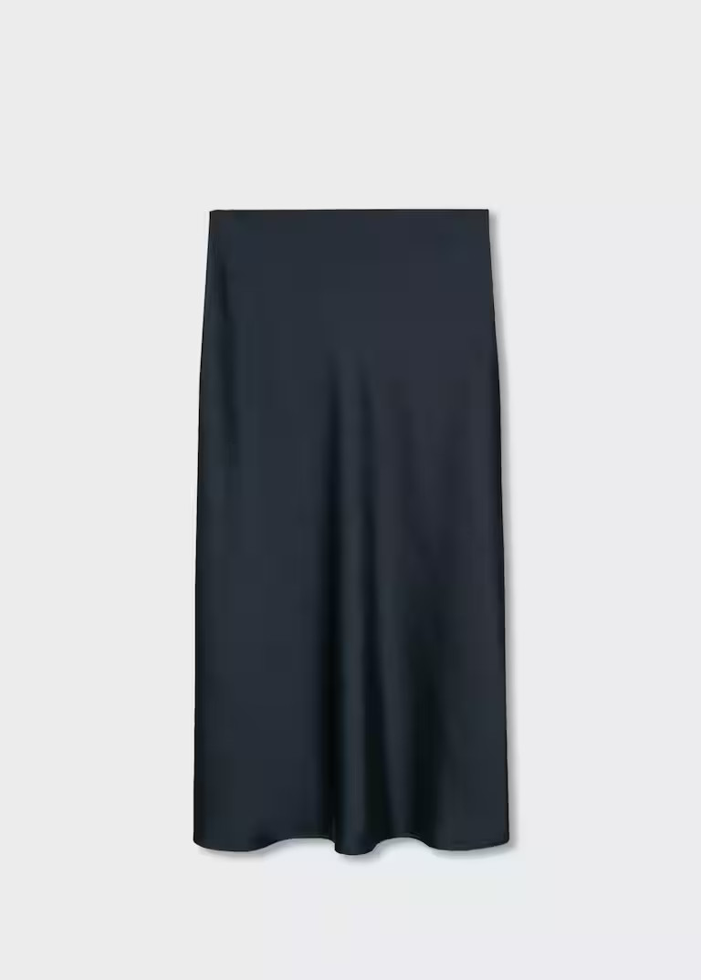 Midi satin skirt | MANGO (US)