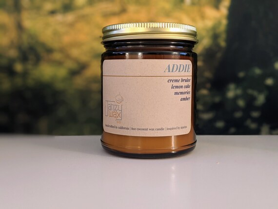 Addie 8oz Candle - Book Lovers Candle | Addie LaRue Inspired | Bookish Candle | Creme Brulee Ambe... | Etsy (US)