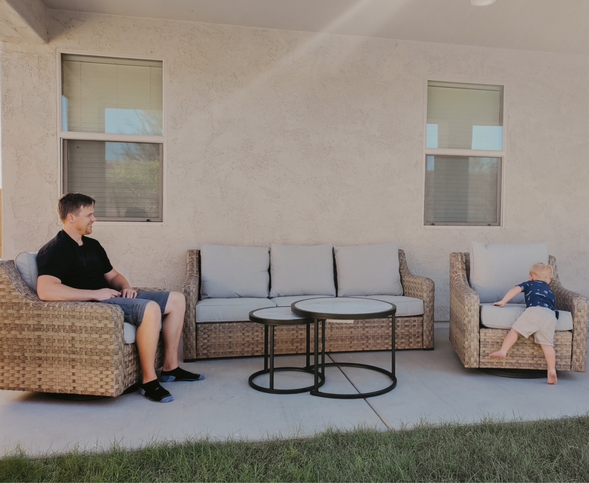 The viral Walmart patio set everyone is freaking out over 😂 we bought this set in 2020 before it was a thing & have loved it ever since! Worth the hype 🙌🏻

#LTKhome