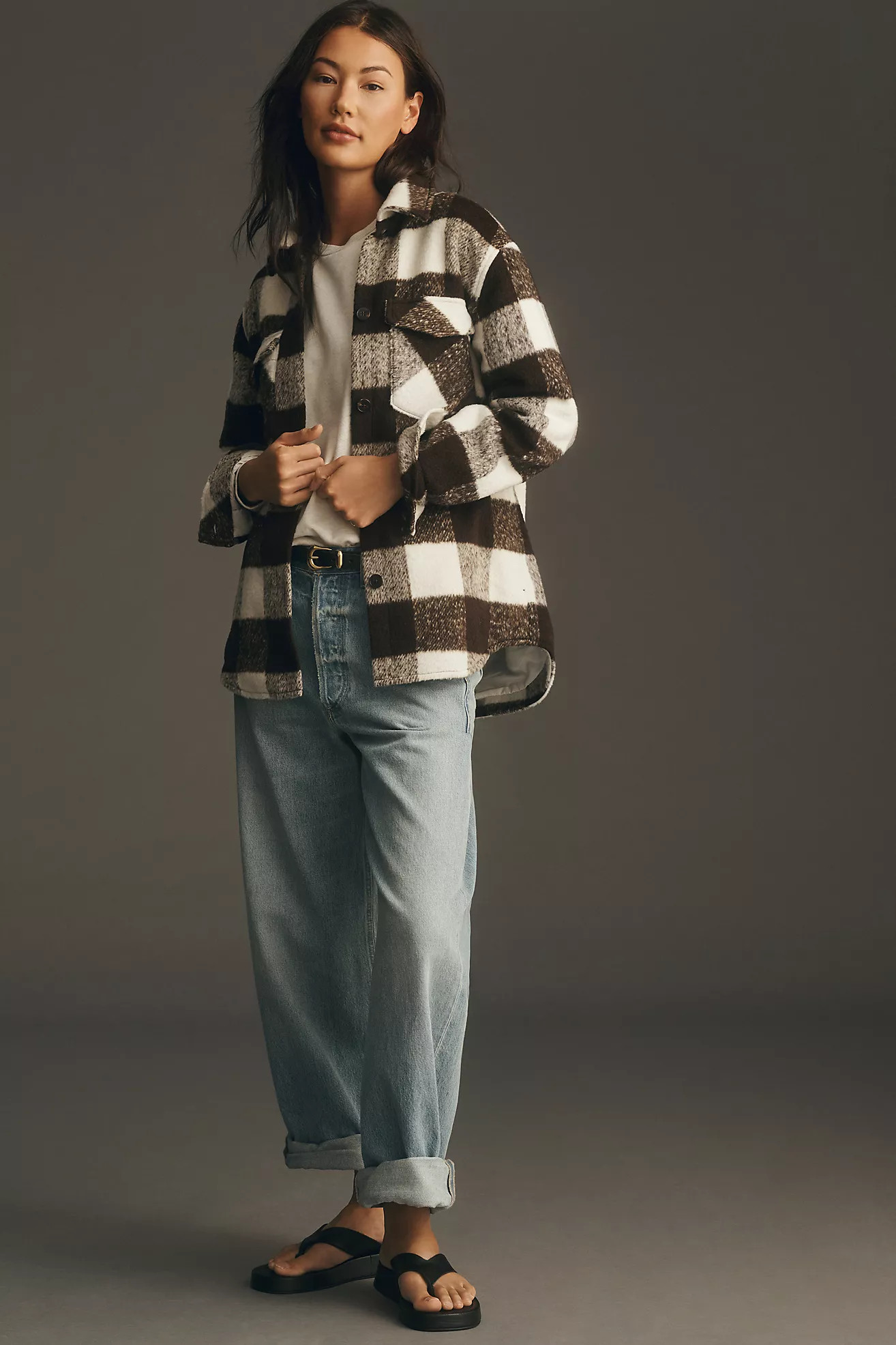 Bella Dahl Plaid Shacket | Anthropologie (US)