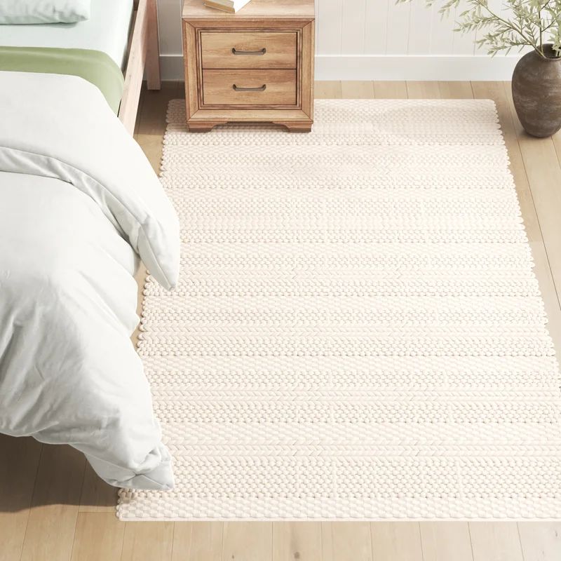 Othello Handmade Flatweave Wool Ivory Area Rug | Wayfair North America