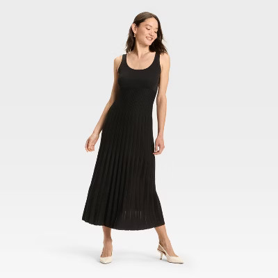 Women's Maxi Sweater Dress - A New Day™ Black M | Target