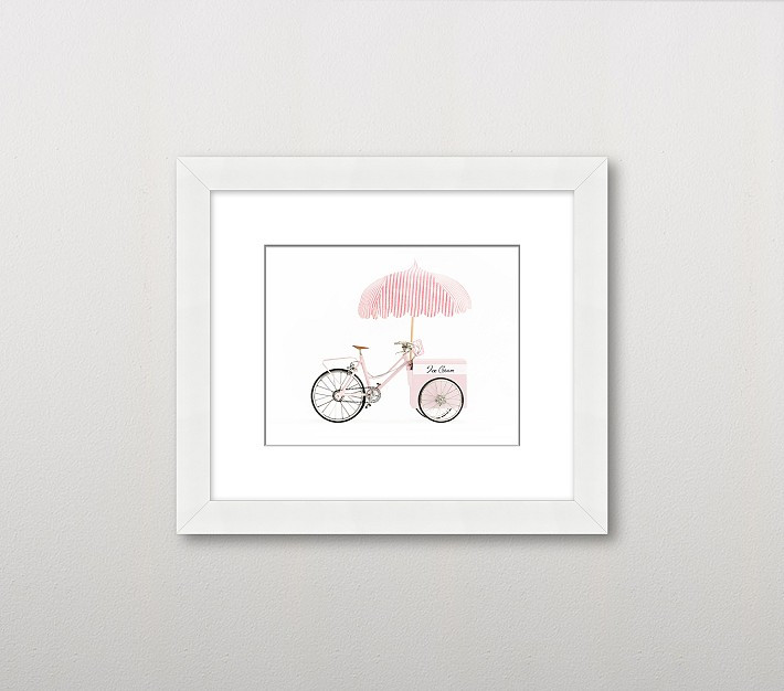 Leslee Mitchell Ice Cream Cart Wall Art | Pottery Barn Kids