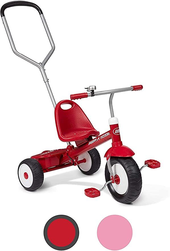 Radio Flyer Deluxe Steer & Stroll Ride on Trike, Ages 2-5 Tricycle | Amazon (US)