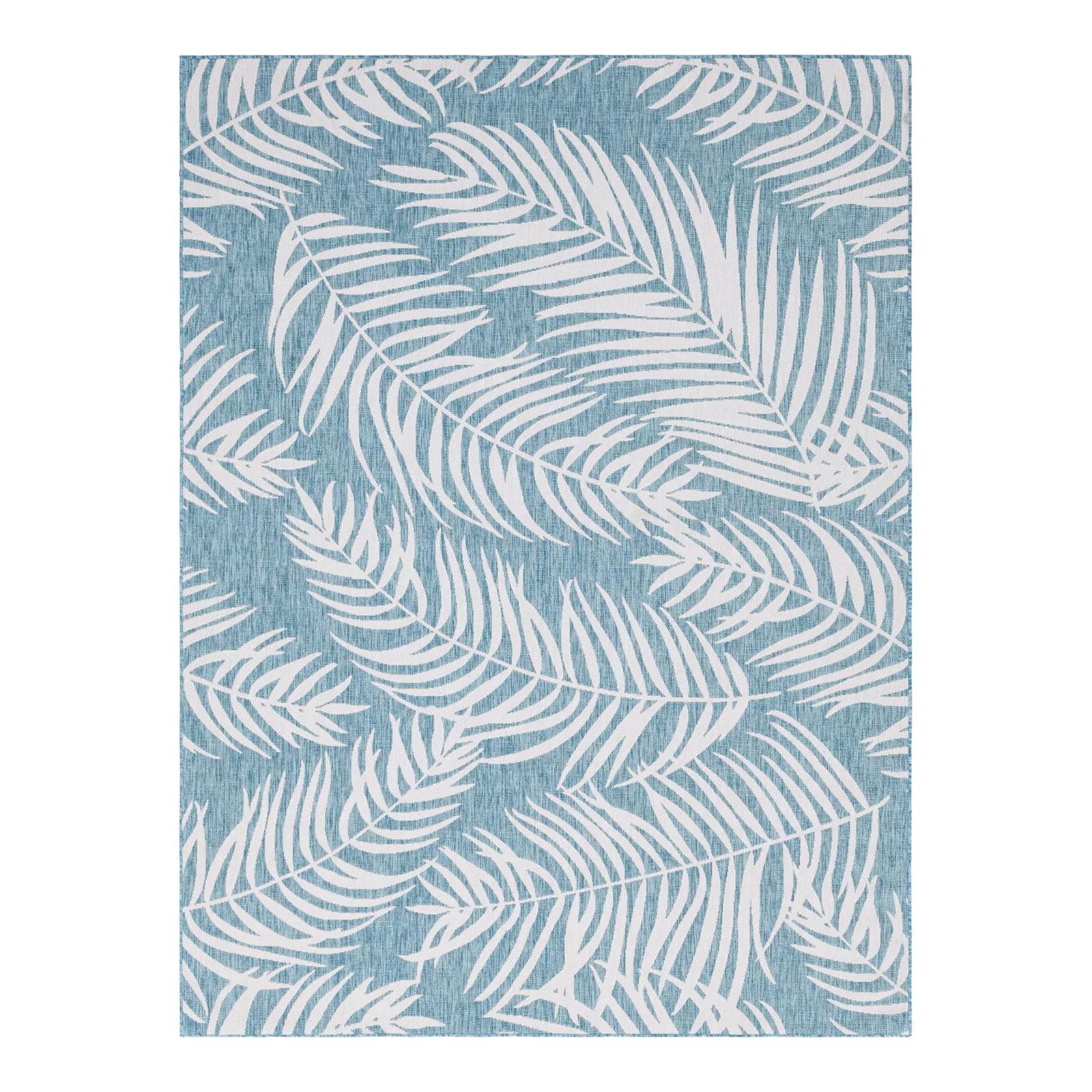 Unique Loom Outdoor Palm Rug, Blue, 4Ft Rnd | Kohl's