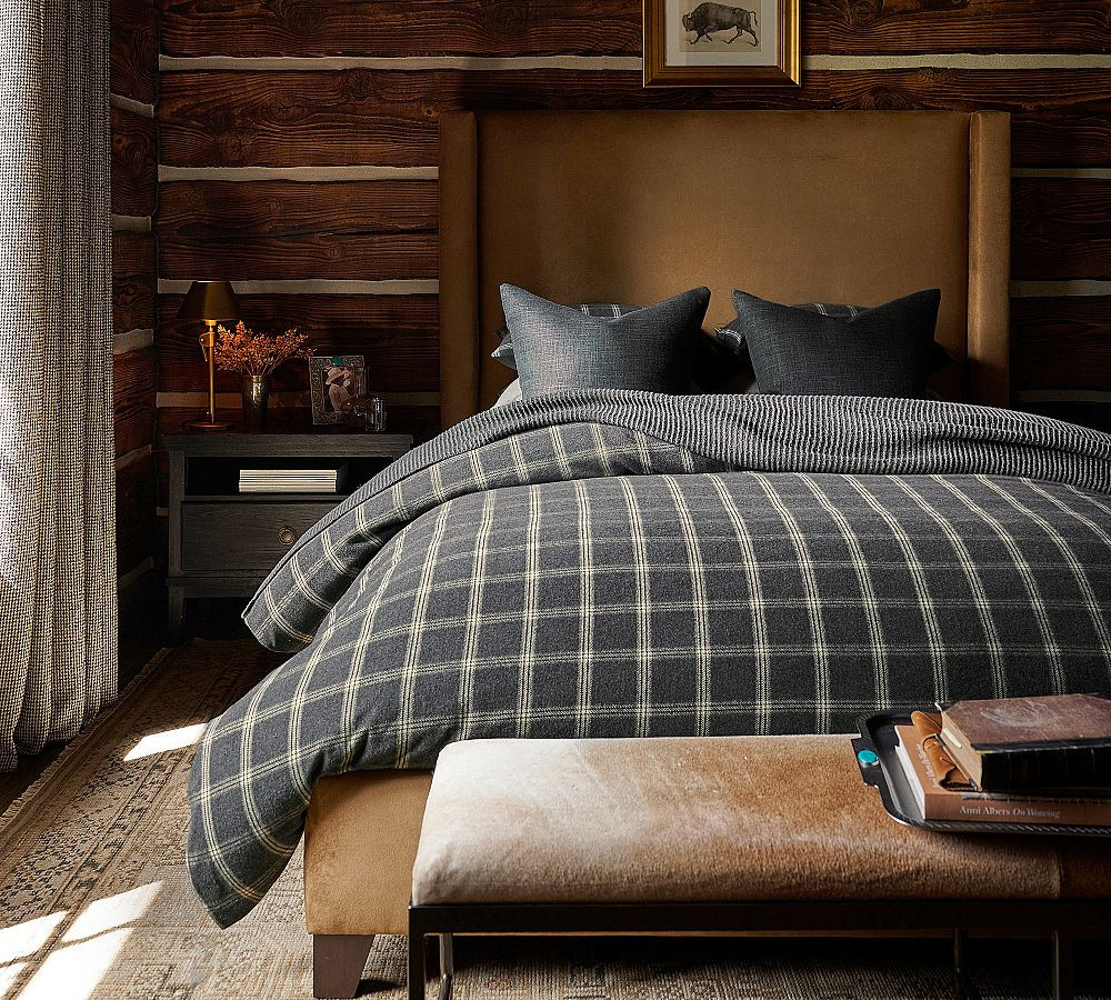 Everette Plaid Flannel Duvet Cover | Pottery Barn (US)