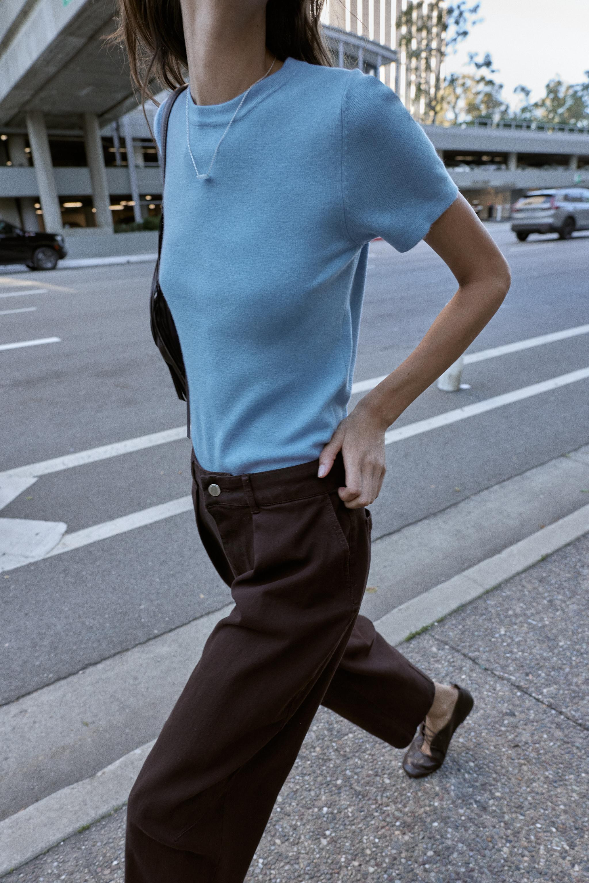 SOFT FEEL SHORT SLEEVE KNIT JUMPER | Zara US