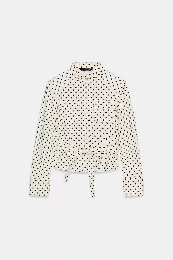 POLKA DOT SHIRT JACKET | Zara UK