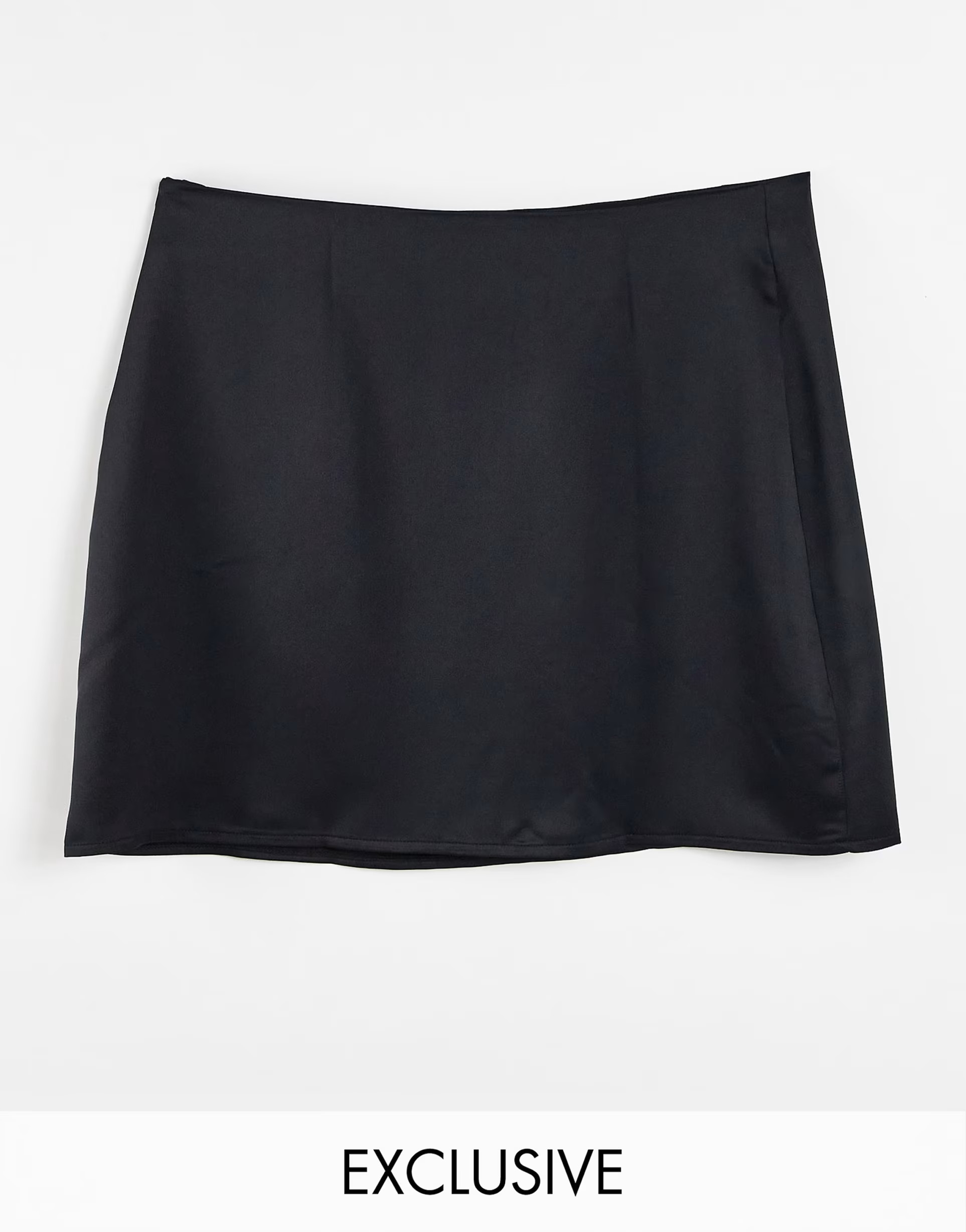 ASYOU satin split hem skirt in black | ASOS (Global)