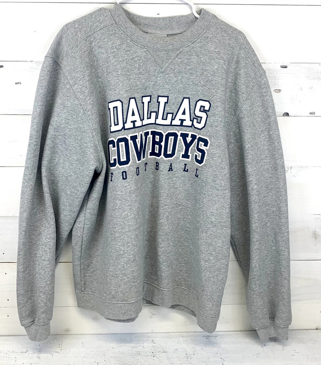 VINTAGE Dallas Cowboys Reebok Crewneck Sweatshirt Sweater Gray Men’s Medium | eBay US