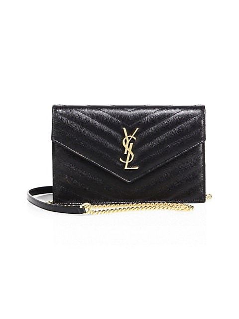 Small Monogram Matelassé Leather Wallet-On-Chain | Saks Fifth Avenue