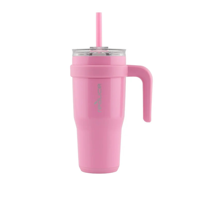 Reduce Vacuum Insulated Stainless Steel Cold1 24 fl oz. Tumbler Mug with 3 Way Lid, Straw, & Hand... | Walmart (US)