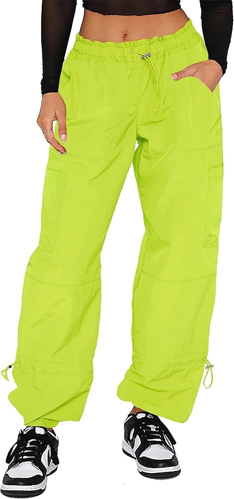 Y2K Cargo Pants Women Baggy - Parachute Pants for Women | Amazon (US)