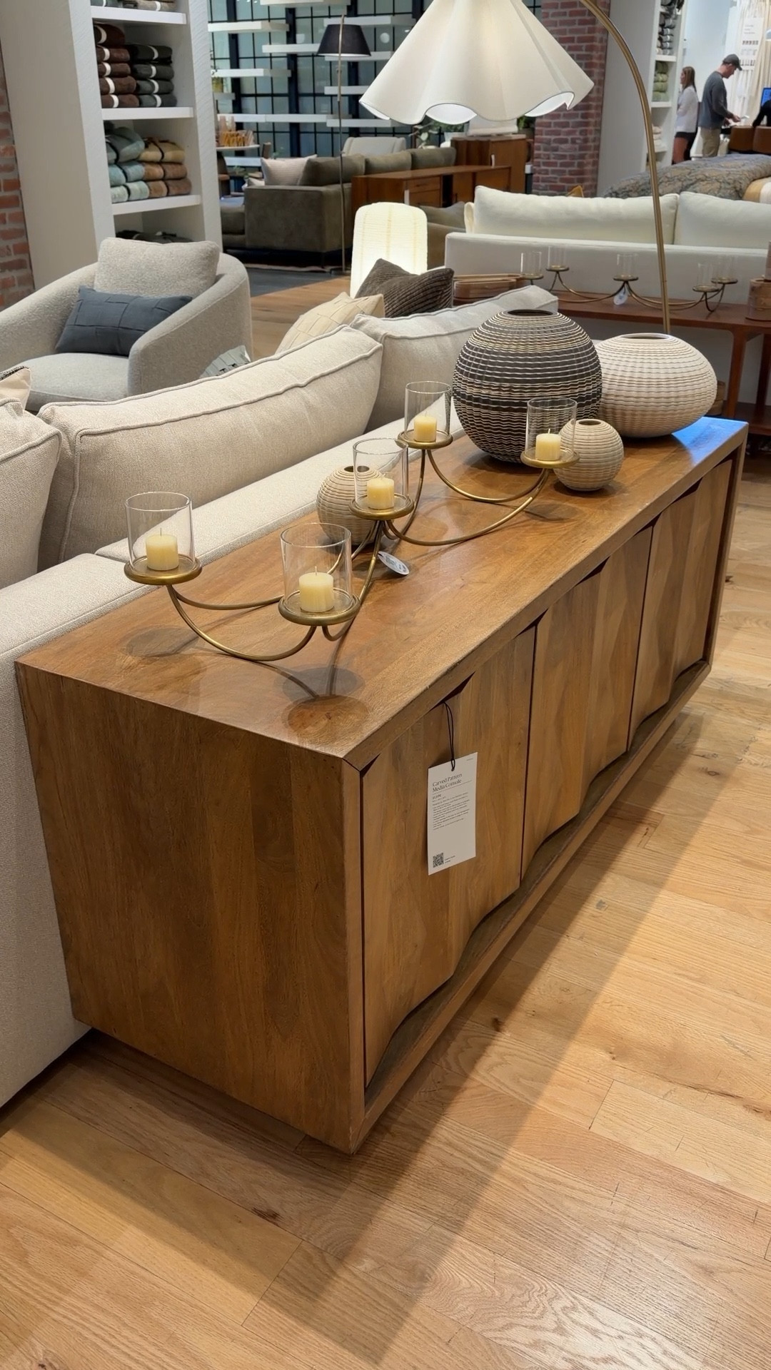 New console find at West Elm! 🤎 The Carved Pattern Media Console features a beautifully detailed carved mango wood front that gives the piece so much depth and character. ☺️ The warm wood tone feels rich and inviting, while the cabinets with adjustable shelving offer plenty of hidden storage for media and everyday essentials. A stylish piece that adds texture and interest to a living room. Linked this console and similar styles to shop! 🙌🏻 #WestElm #MediaConsole #LivingRoomFurniture

#LTKHome #LTKSaleAlert