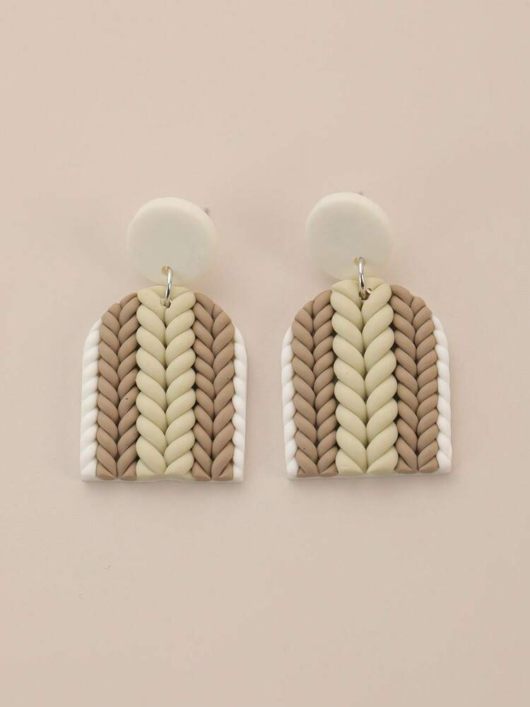 Woven clay earrings | SHEIN