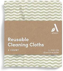 Amazon Aware All Purpose Cleaning Cloth, 8 Count, Pack of 1 Green, 13 x 15 Inch | Amazon (US)