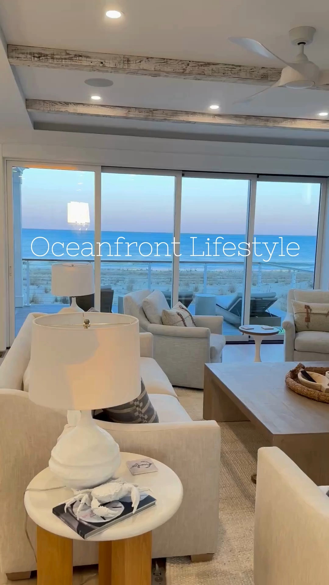 Oceanfront Lifestyle 

Bring this coastal feeling to your home. There’s nothing more peaceful than this. 🌊🦋💙

Full Tour:

https://www.homebunch.com/2025-beach-house-design-ideas/

Design + Build: Marnie Custom Homes (@marnieoursler)
Architect: @purplecherryarchitects
Photography: Dana Hoff Photography @danajefferyhoff 

#coastalinterior #beachhouse #coastaldecor #livingroom #diningroom #kitchen #Delaware 

#LTKOver40 #LTKHome #LTKSaleAlert