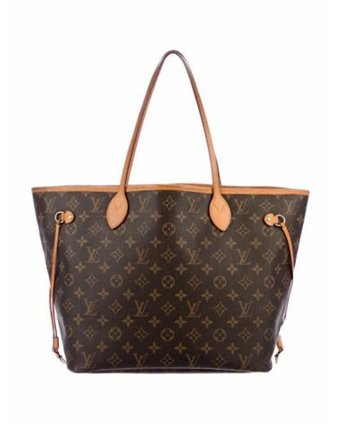 Louis Vuitton Monogram Neverfull MM Brown | The RealReal