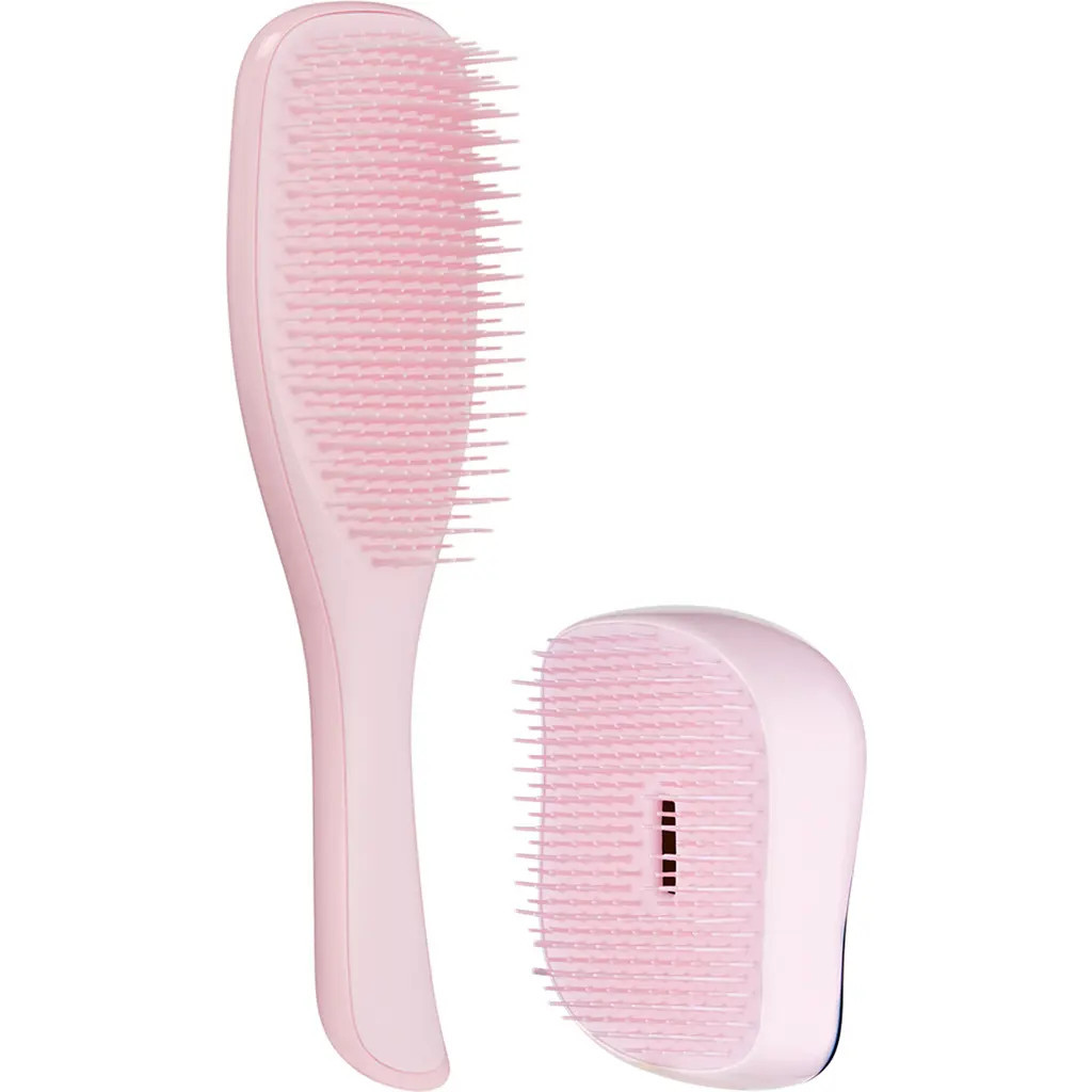 Tangle Teezer Compact & Ultimate Hairbrush Set $33 Value in Rosebud/Chrome at Nordstrom | Nordstrom