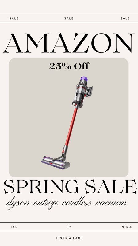 Amazon Spring Sale, save 25% on the Dyson outside cordless vacuum.Amazon spring sale, Amazon find, Dyson outside cordless vacuum, Amazon home, home appliances, cordless vacuum, Dyson sale

#LTKsalealert #LTKhome