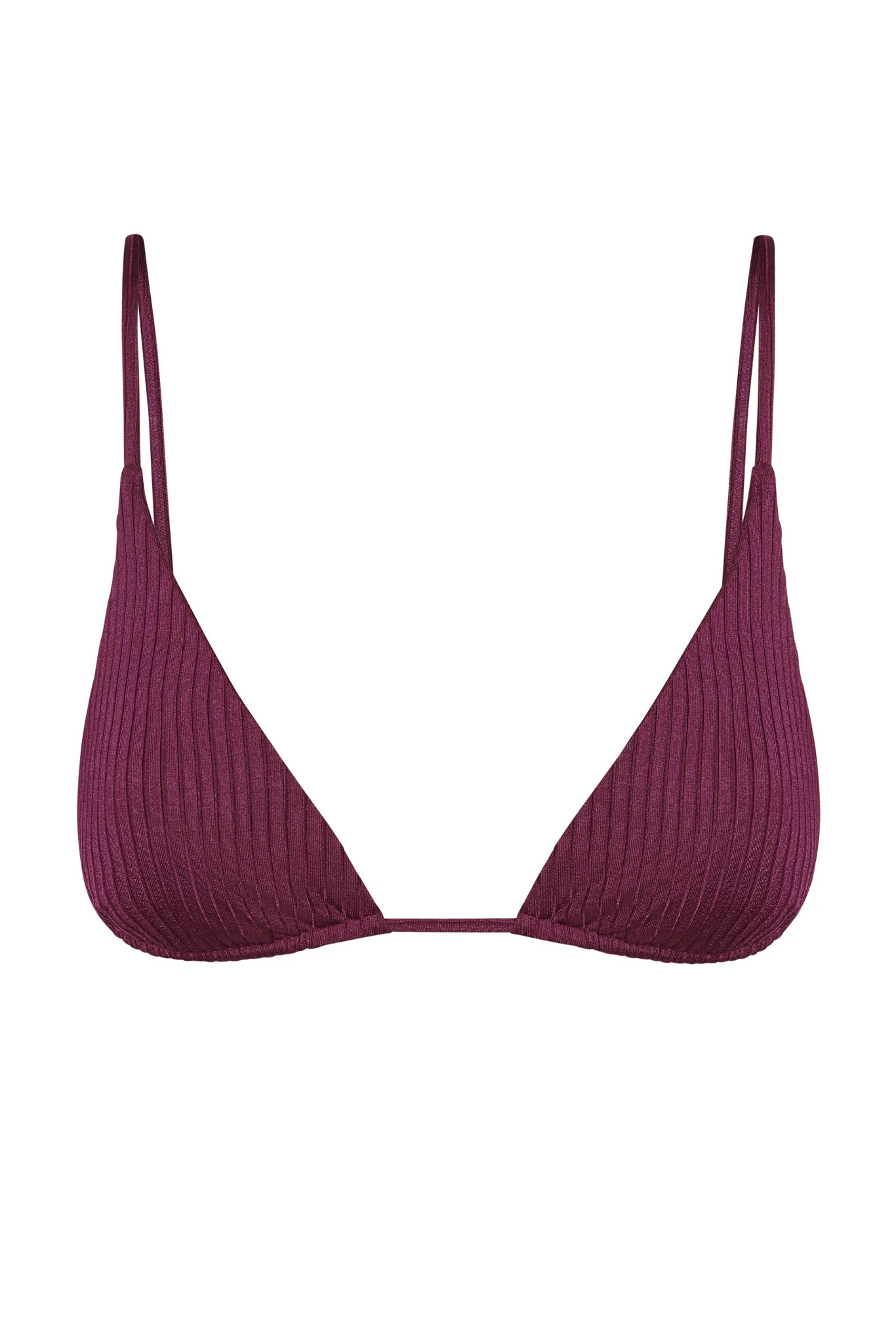 Kauai Top - Eggplant Wide Rib | Monday Swimwear