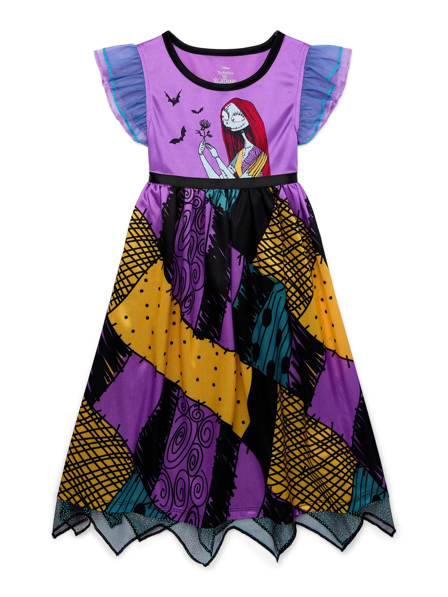 The Nightmare Before Christmas Toddler Girl Fantasy Nightgown, Sizes 2T-5T | Walmart (US)