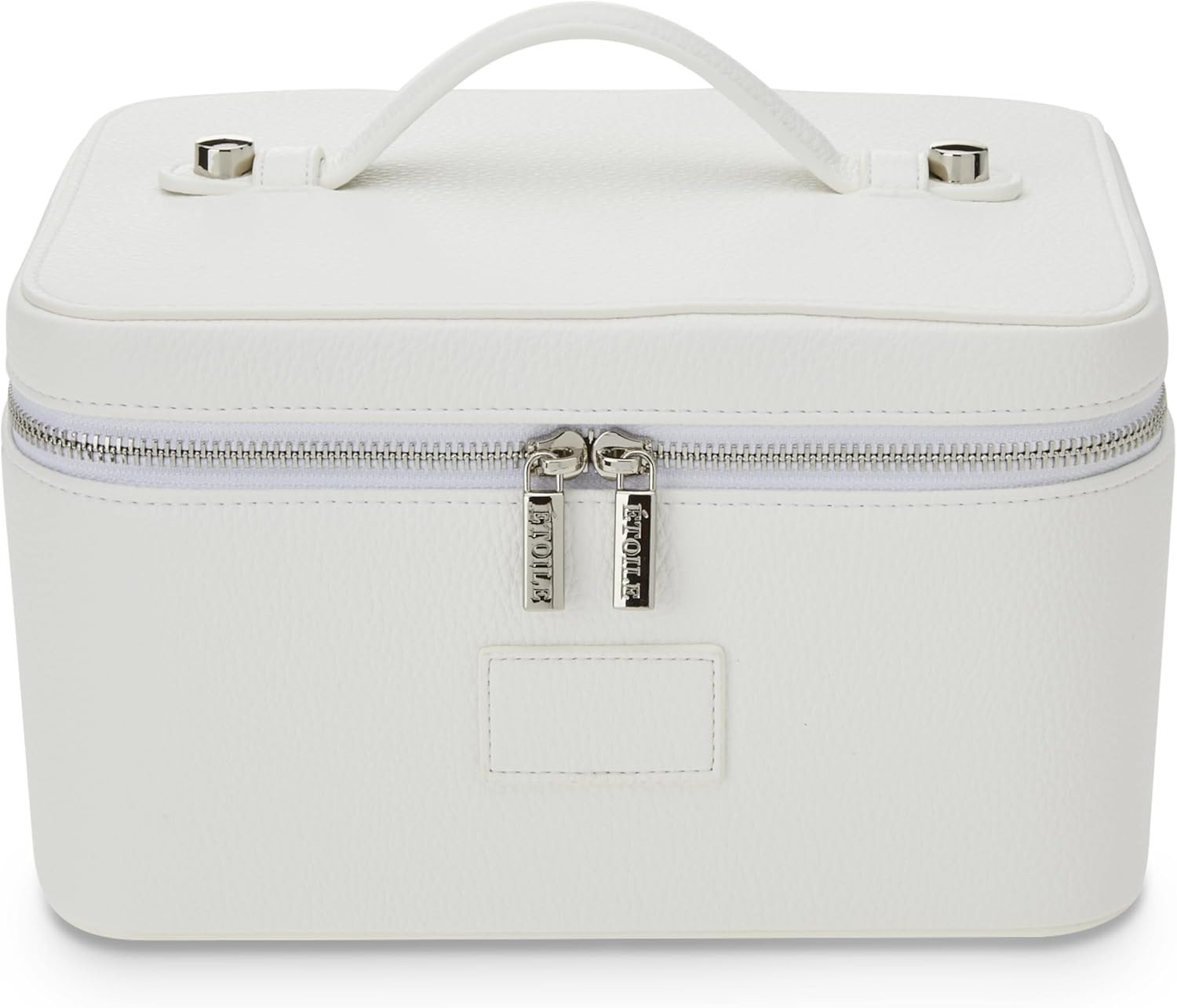 ETOILE - Vanity Case Off White - Stylish Travel Makeup Bag Organizer with Dividers | Amazon (US)