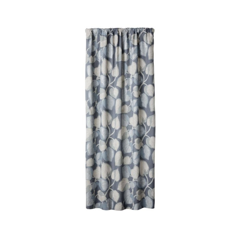 Riona Leaf Print Curtain Panel 50"x96" + Reviews | Crate and Barrel | Crate & Barrel