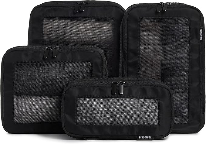 Aerotrunk Compression Packing Cubes for Travel - Luggage Organizer Bags - Double Zipper Packing C... | Amazon (US)
