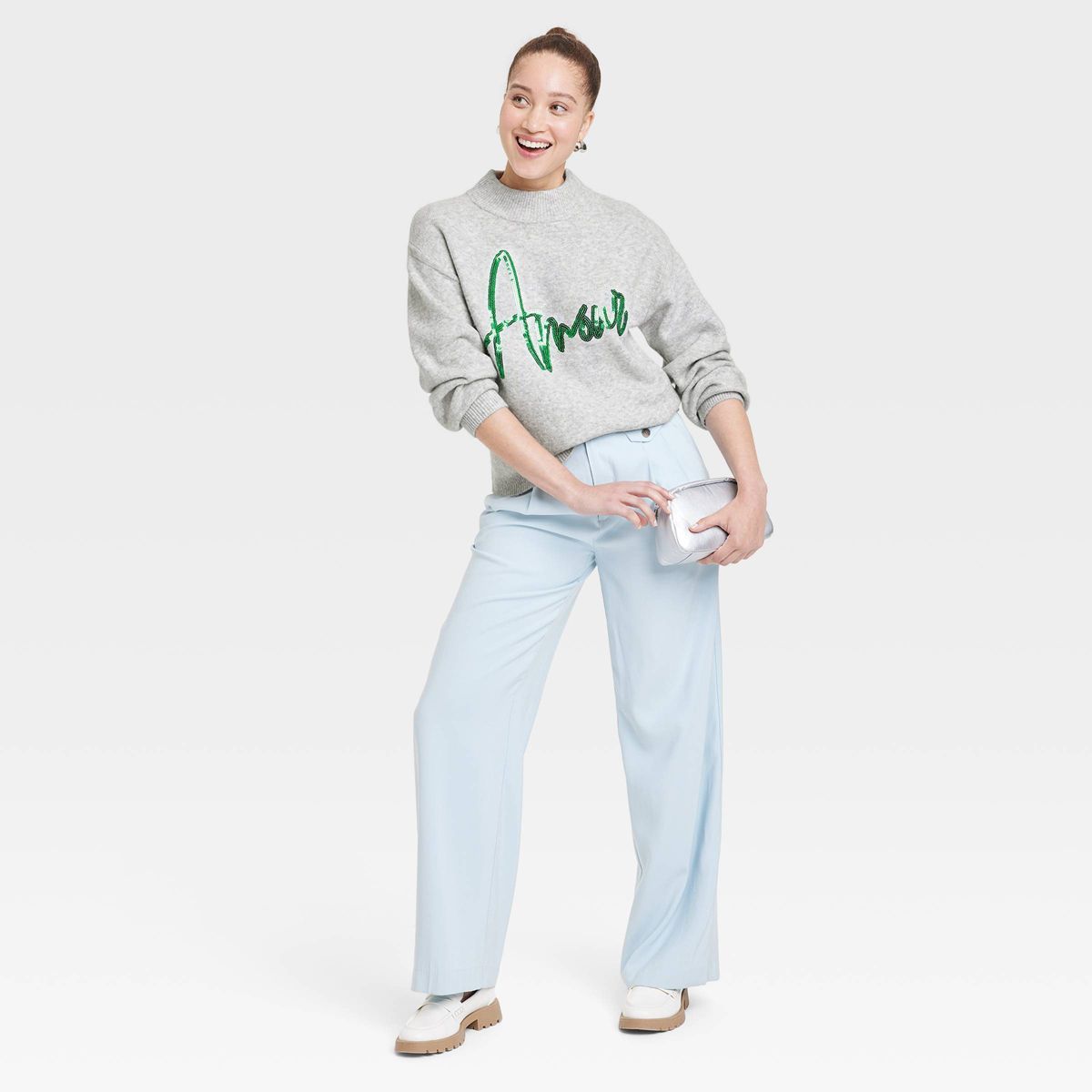 Women's Crewneck Graphic Pullover Sweater - A New Day™ | Target