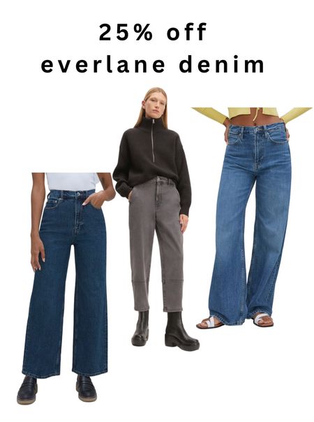 25% off everlane denim through 10/15