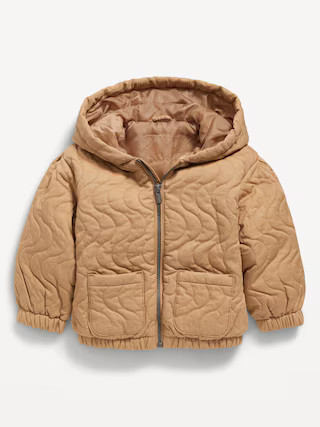 Quilted Pocket Twill Jacket for Toddler Girls | Old Navy (US)