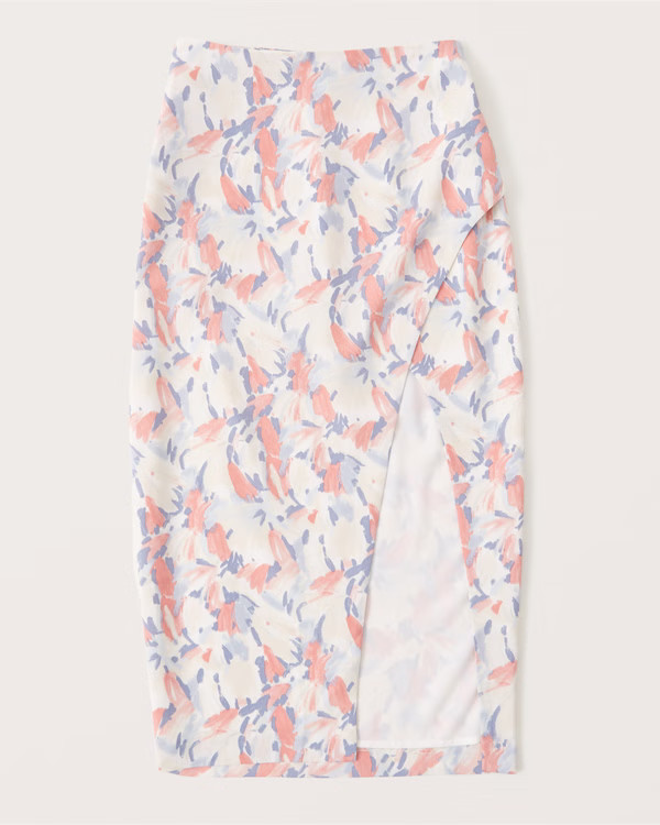 Wrap Midi Skirt | Abercrombie & Fitch (US)