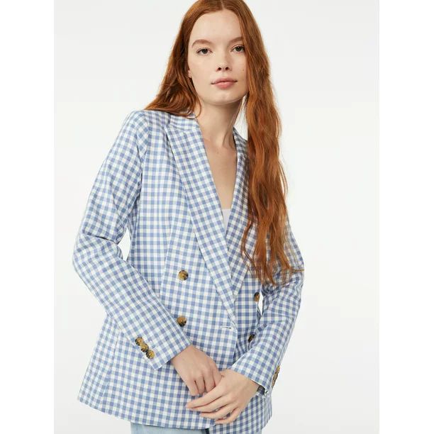 Free Assembly Women's Slim Double-Breasted Blazer - Walmart.com | Walmart (US)