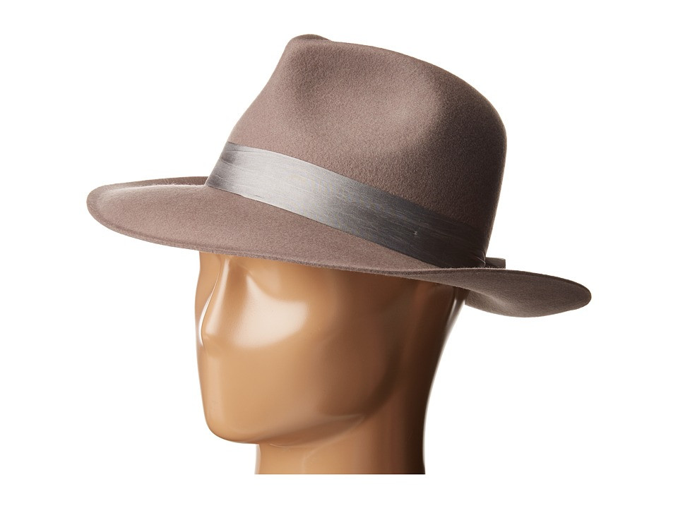 Lack of Color - The Veto Wool Felt Fedora (Grey) Fedora Hats | 6pm