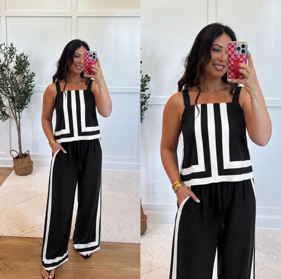 A matching set that looks way more expensive than it is AND it’s on sale!? 👏🖤 This one is chic, comfy, and makes getting dressed SO easy. The bold print is everything!

Wether you’re going for casual or dressy, I’ve attached the sandals I’d wear with this set to give it that extra cherry on top🌸🍒🖤

#LTKStyle #MatchingSet #AmazonFashion #NeutralStyle #ChicStyle #VacationOutfit #SummerFashion #FashionFinds #OOTD #AmazonFinds

#LTKgrwm #LTKmomlife #LTKootd

#LTKdayinmylife #LTKSeasonal #LTKSaleAlert