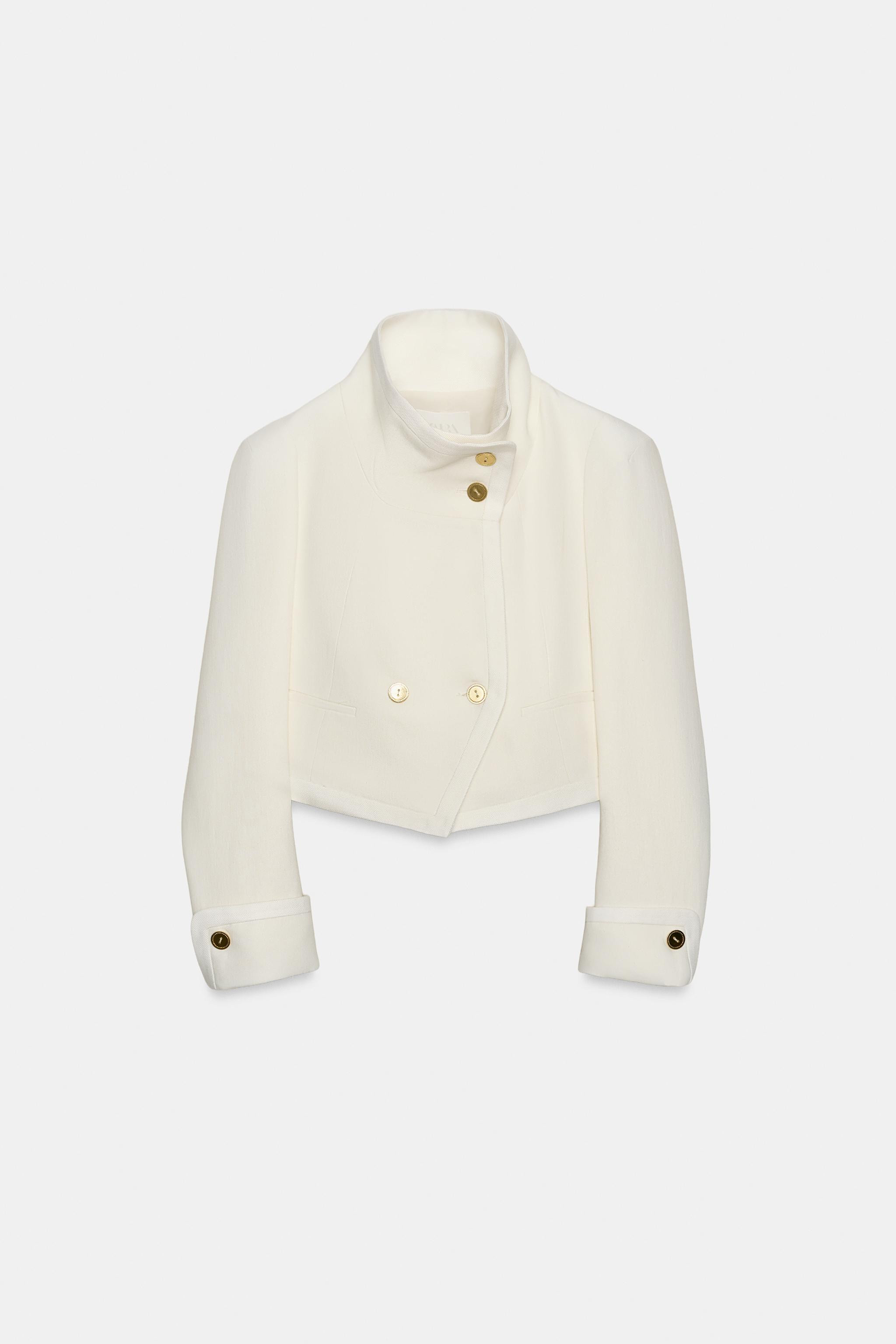 ZW COLLECTION LIMITED EDITION CONTRASTING CROPPED JACKET | Zara US