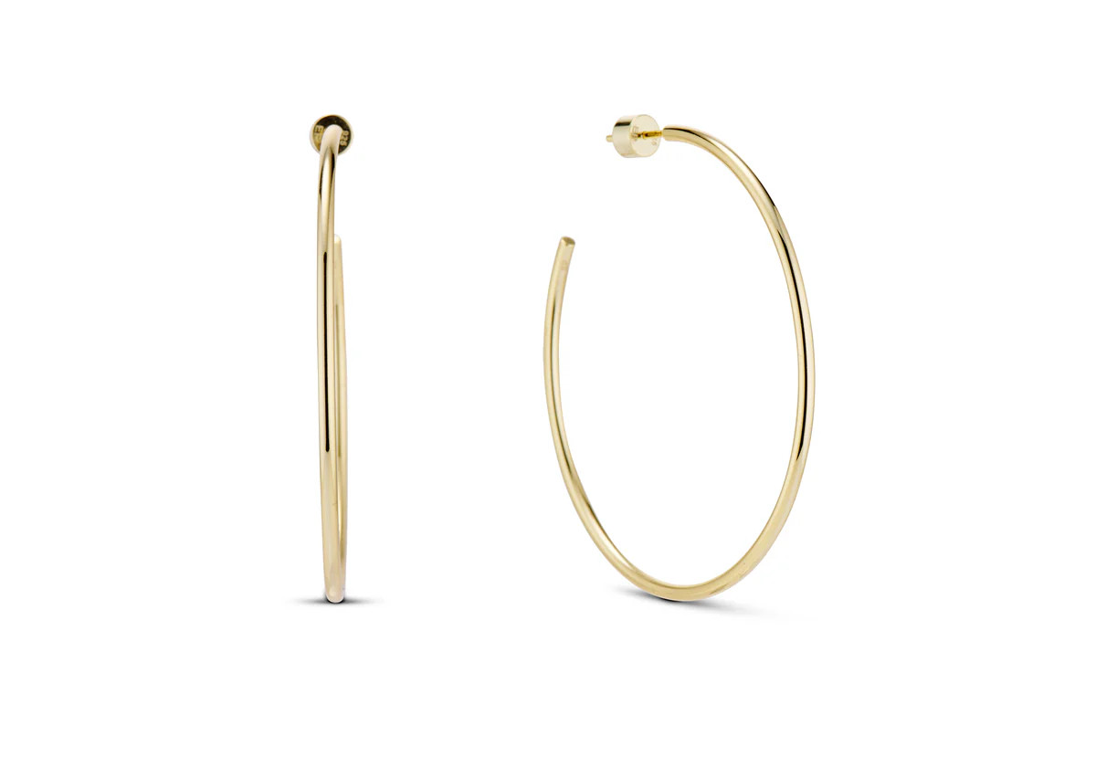 LARGE THIN HOOP EARRING | EP JEWELS 