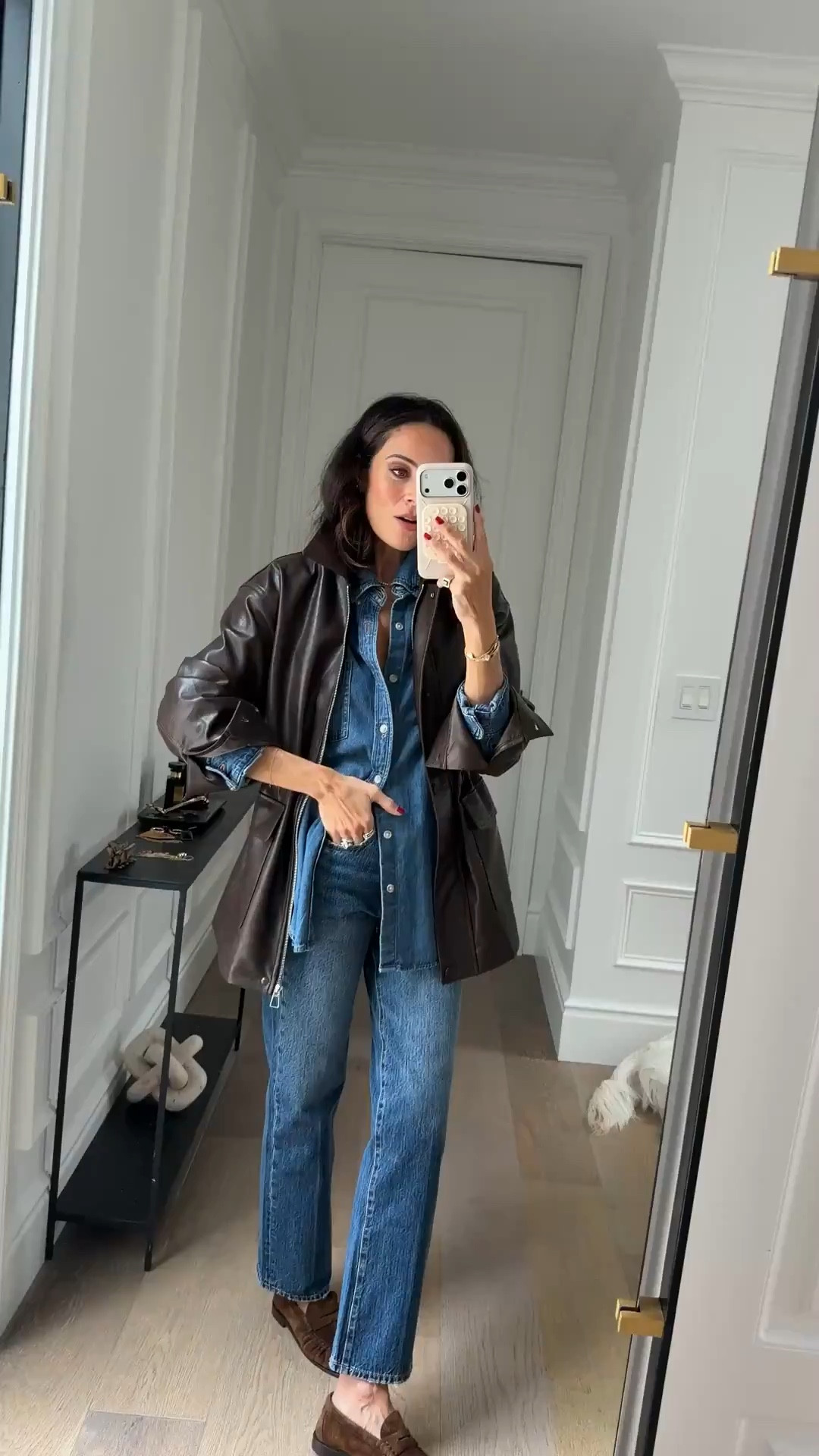 Love this jacket for spring transition! 
Jacket XS
Denim 24, TTS



Jacket, denim, denim shirt 

#LTKootd #LTKOver40 #LTKSeasonal