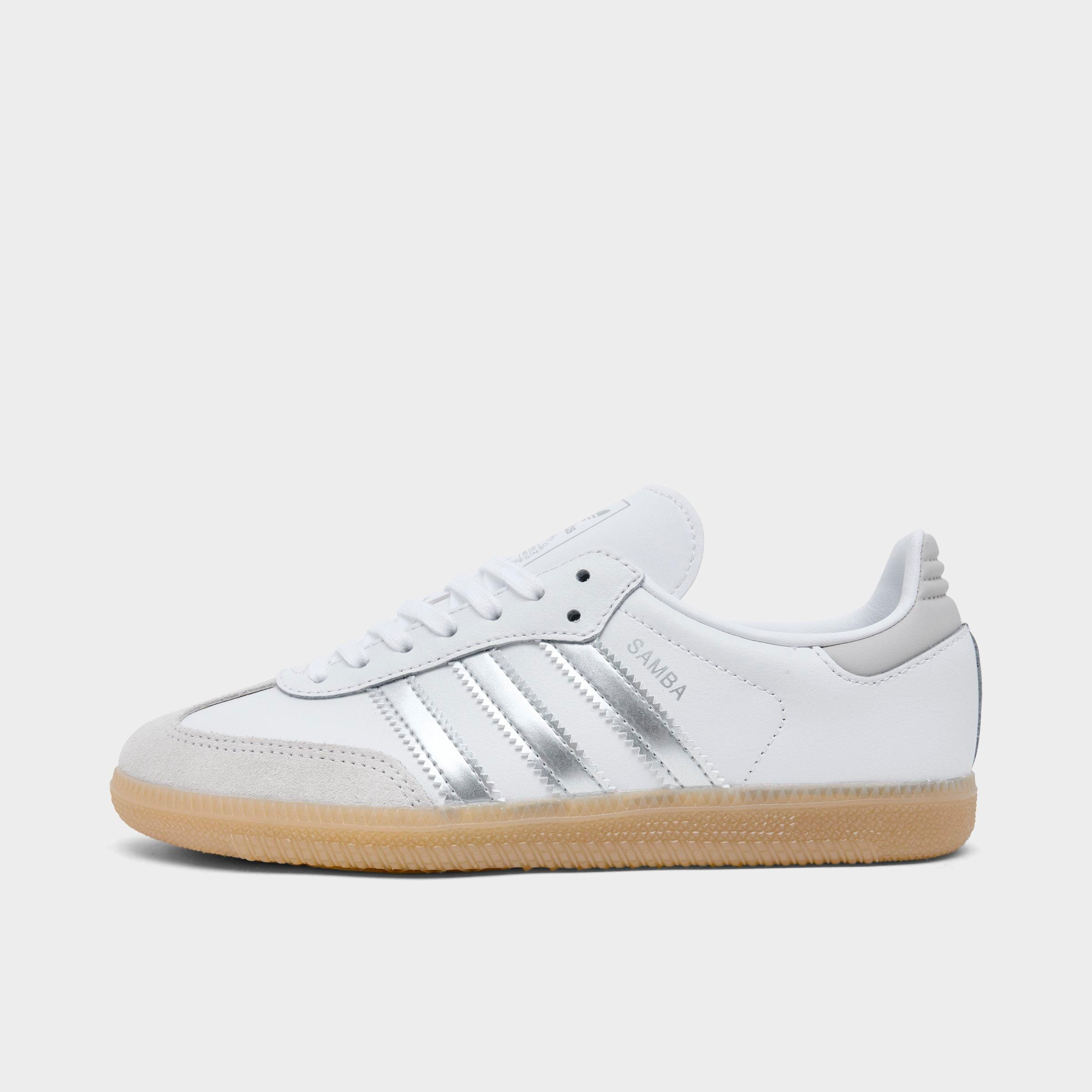 Adidas Big Kids' Originals Samba OG Casual Shoes in Black/Core Black Size 7.0 Leather/Suede | Finish Line (US)