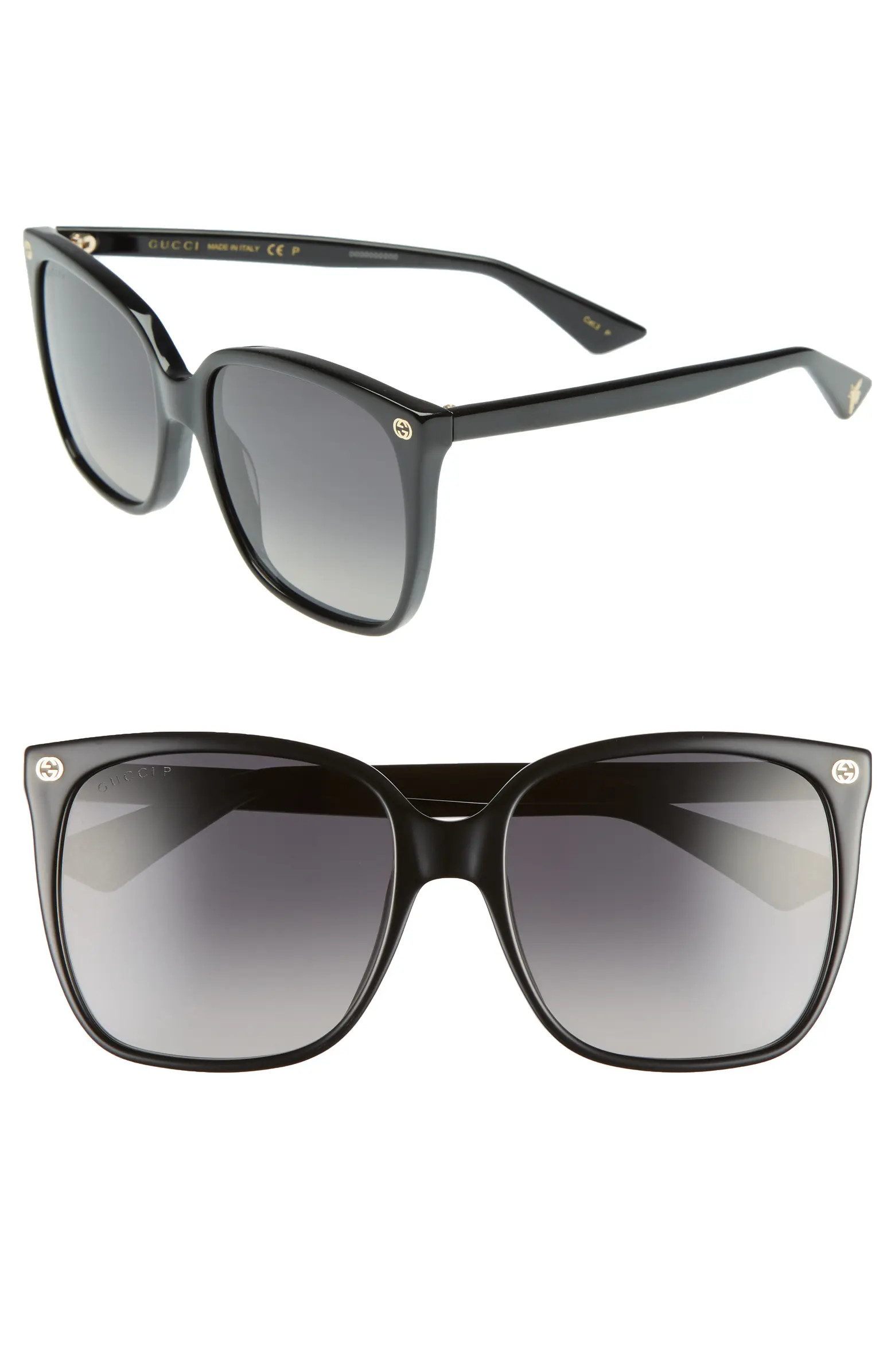 57mm Gradient Square Sunglasses | Nordstrom
