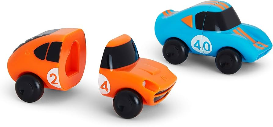 Munchkin® Magnet Motors™ Mix and Match Cars Toddler Bath Toy, 2 Pack, Blue/Orange | Amazon (US)