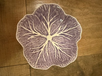 Vintage Bordallo Pinheiro Cabbage Bowl 6” purple Portugal RARE | eBay US