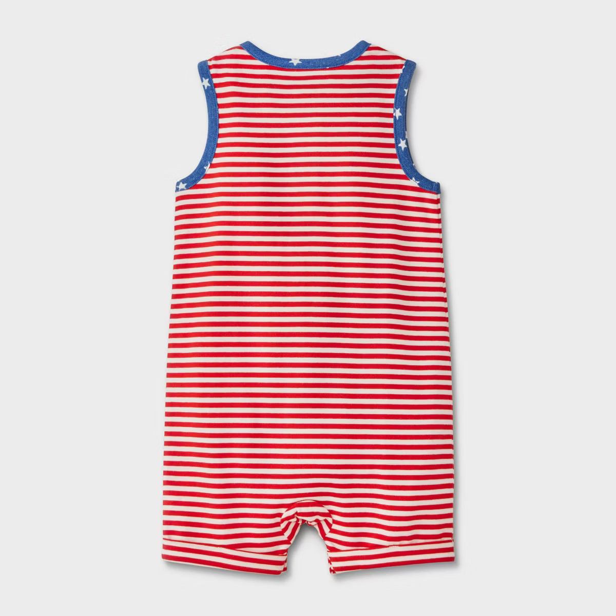 Baby Boys' Americana Striped Short Romper - Cat & Jack™ Red | Target