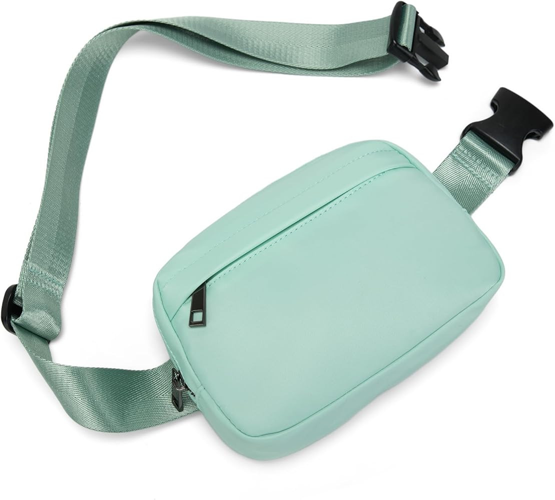 Unisex Belt Bag Fanny pack crossbody bags Everywhere Waist packs with Adjustable Strap (LIGHT BLU... | Amazon (US)